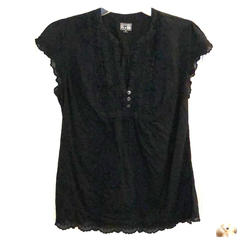 Black blouse with some buttons